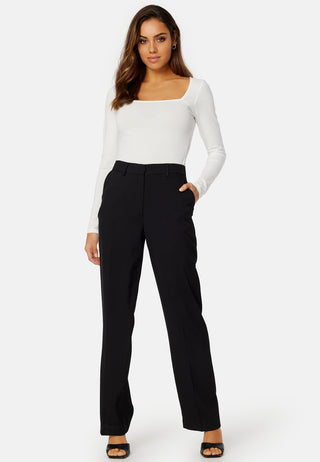 Square Neck Long Sleeve Top