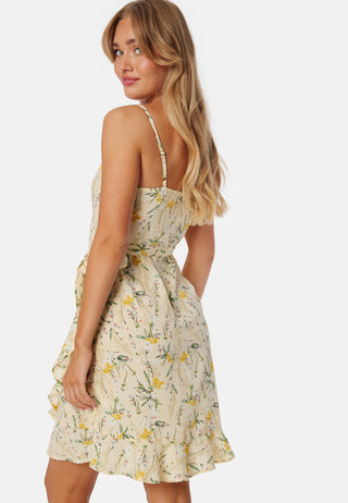 Flounce Short Strap Dress