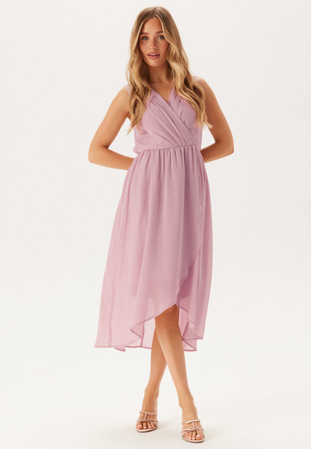 R&M Richards 9714 High Low Sleeveless Chiffon Dress main image 0