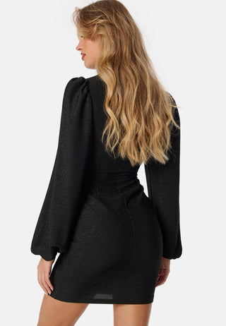 Puff Sleeve Sparkling Dress