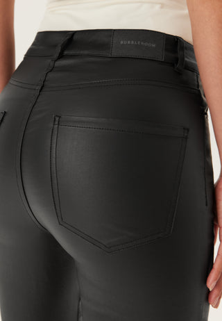 Straight Leg Coated Jeans