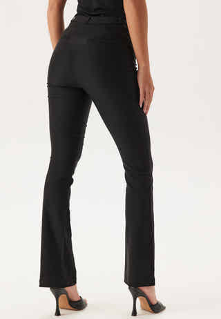 High Waist Stretchy Flared Trousers