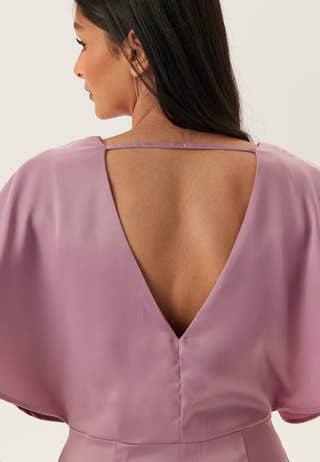 Wrap Satin Gown