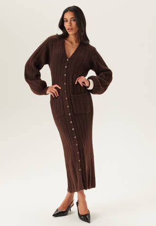 Knitted Cardigan Dress