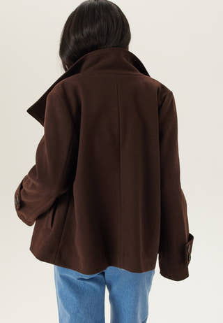 High Neck Short Coat