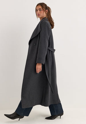 Long Wool Blend Coat