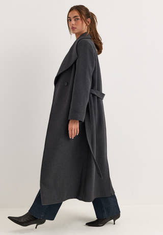 Long Wool Blend Coat