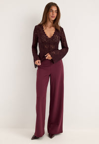 Long Sleeve Lace Top