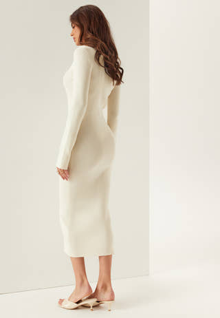 Knitted Cardigan Dress