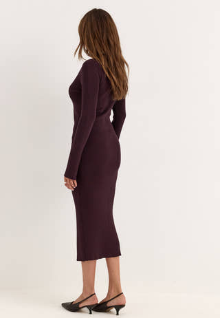 Knitted Cardigan Dress
