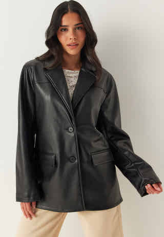 PU Blazer Jacket