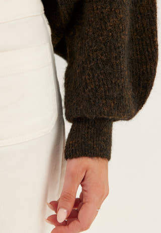 Knitted Bolero Brown
