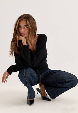 Knitted Cardigan Black