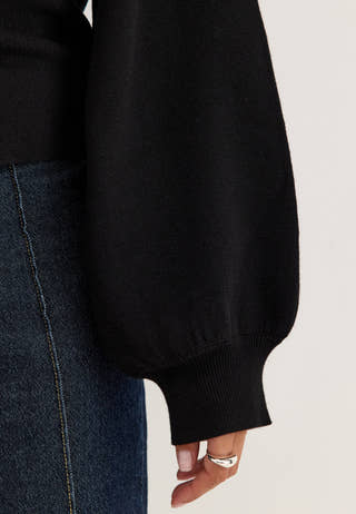 Knitted Cardigan Black