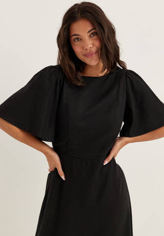 Linen Midi Dress