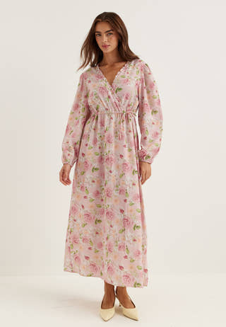Bubbleroom – Flowy Maxi Dress – Dresses – Pink / Floral / Multi Bubbleroom – Flowy Maxi Dress – Dresses – Pink / Floral / Multi
