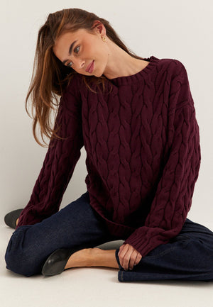 Cable Knitted Sweater