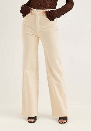 High Straight Leg Jeans White