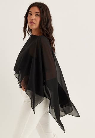 Sheer Chiffon Cape