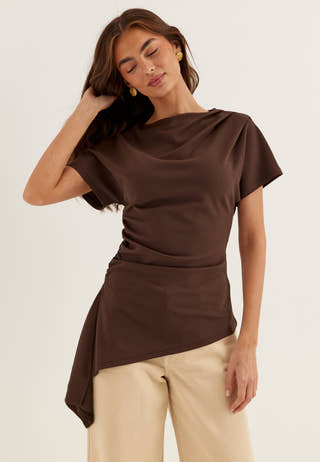 Assymetric Drapy Top
