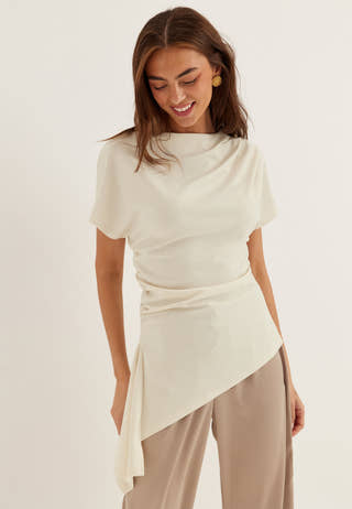 Assymetric Drapy Top