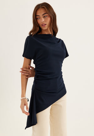 Assymetric Drapy Top