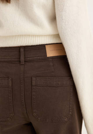Frankie Front Pocket Jeans Brown