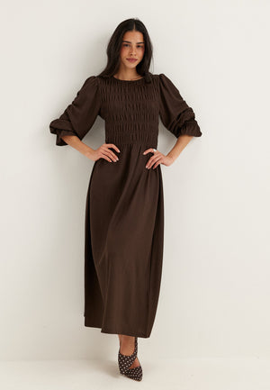 Long Sleeve Smock Dress