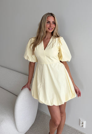 V-neck Bubble Hem Short Dress