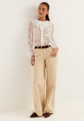 Lace Collar Blouse