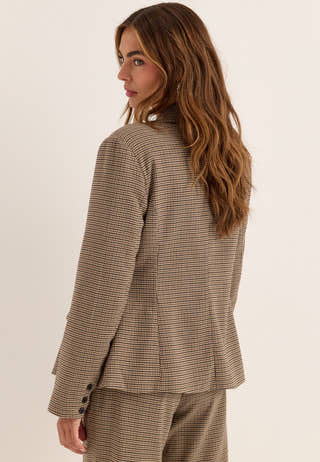 Shaped Blazer Patterned
