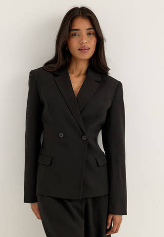 Shaped Blazer Black