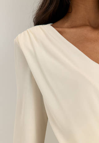 Drapy Maxi Dress White
