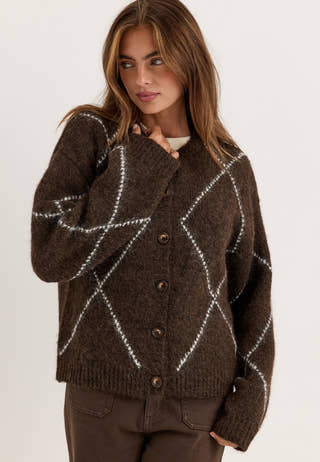 Knitted Cardigan Patterned