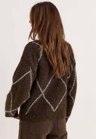 Knitted Cardigan Patterned