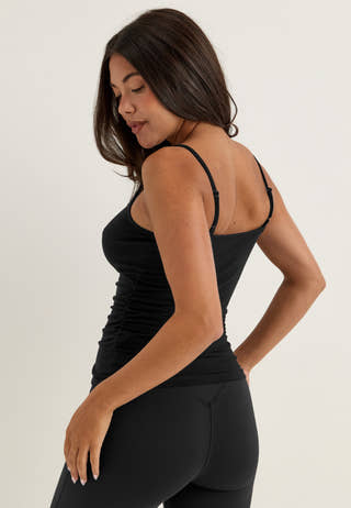 Modal Strap Singlet Black