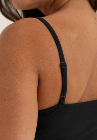 Modal Strap Singlet Black