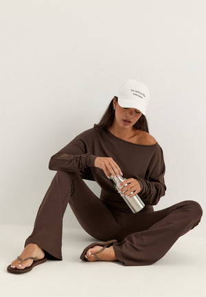 High Waist Tights Brown