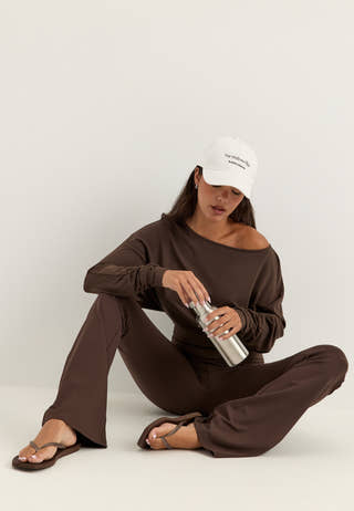 High Waist Tights Brown