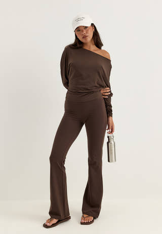 High Waist Tights Brown