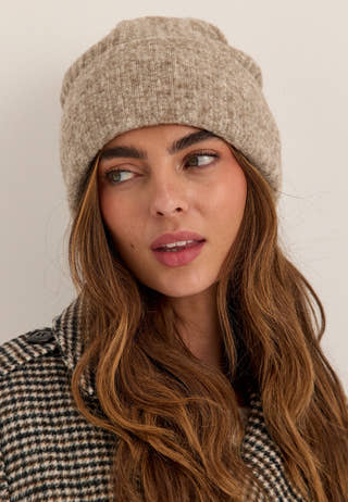 Wool Blend Knitted Hat