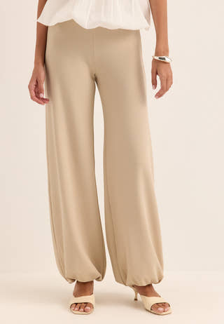 Soft Balloon Pants Beige