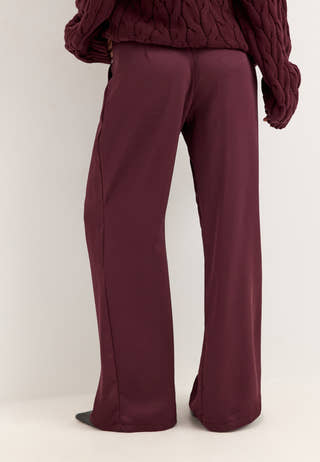 Satin Trousers Purple
