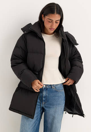 Padded Down Jacket Black