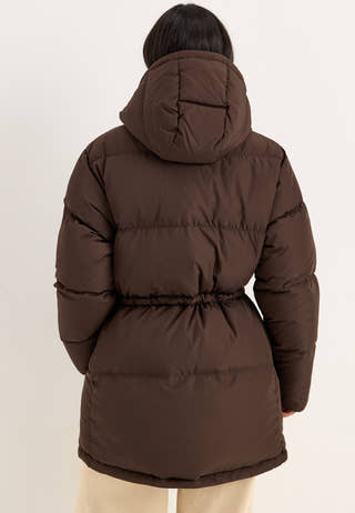 Padded Down Jacket Brown