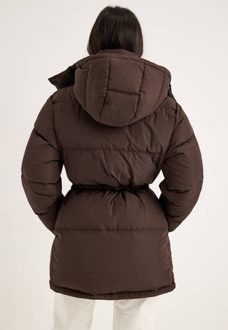 Padded Down Jacket Brown