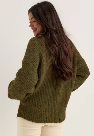 Knitted Scarf Sweater Green