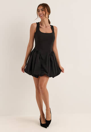 Remake Bubble-Hem Short Dress