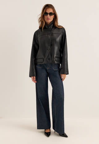 Remake Short PU Jacket