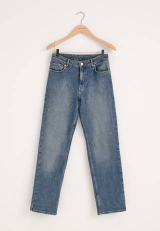 Slim Straight Jeans Blue
